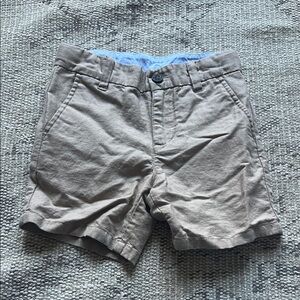 Janie and Jack Tan Flat Front Shorts